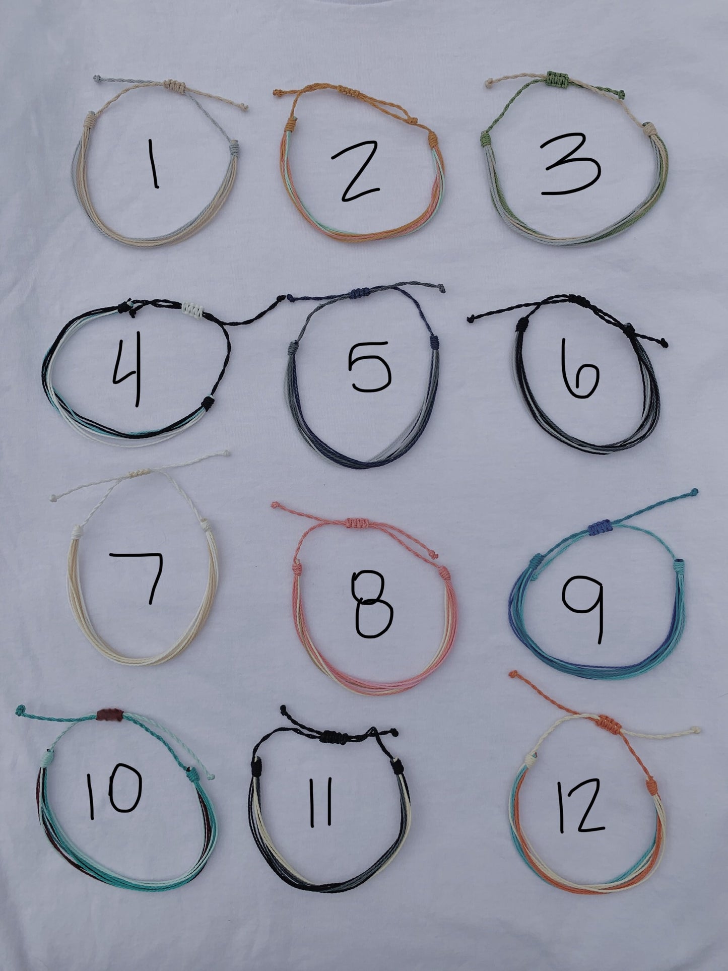 Adjustable Wax String Bracelets