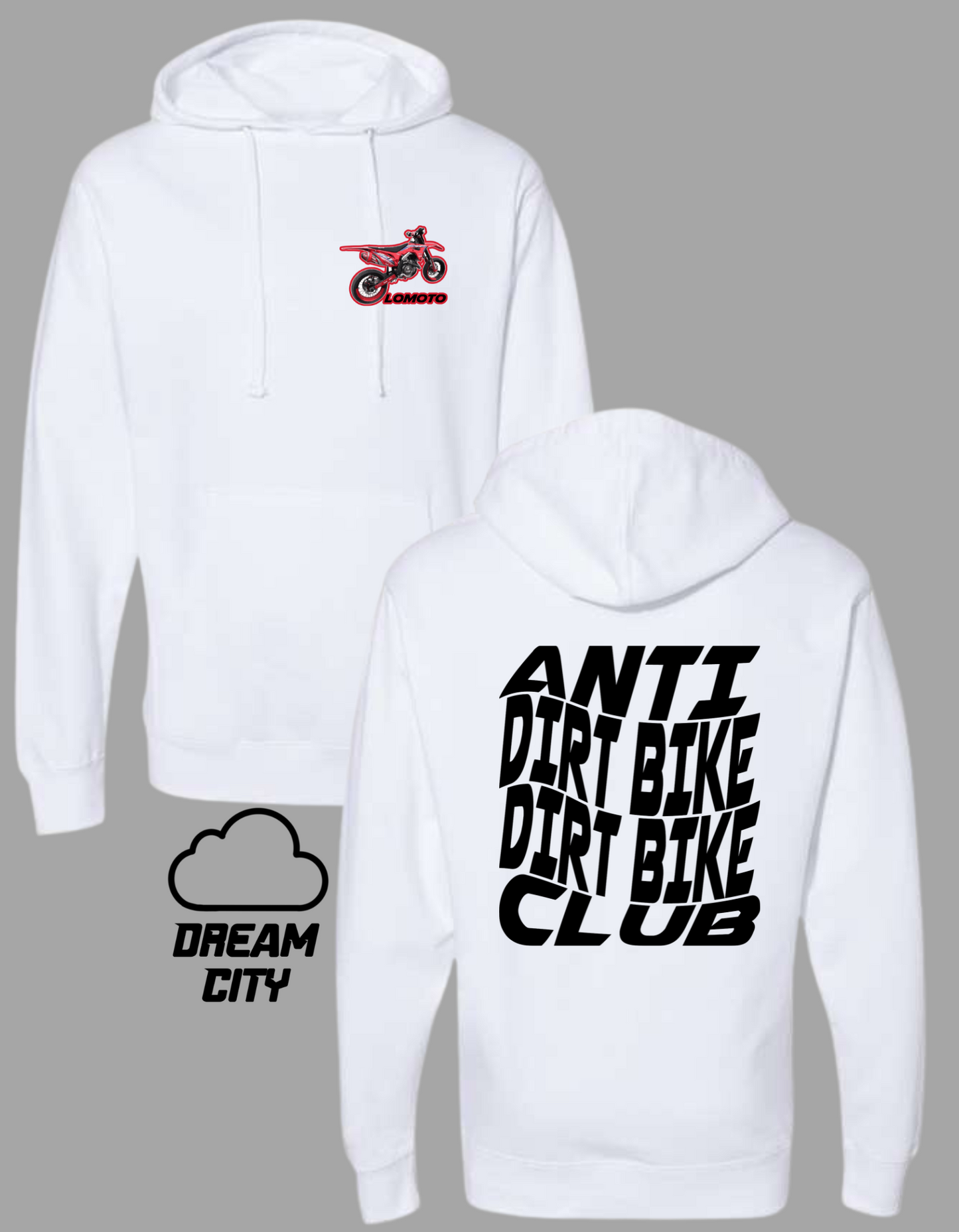 LoMoto Anti Dirt Bike Dirt Bike Club Hoodie