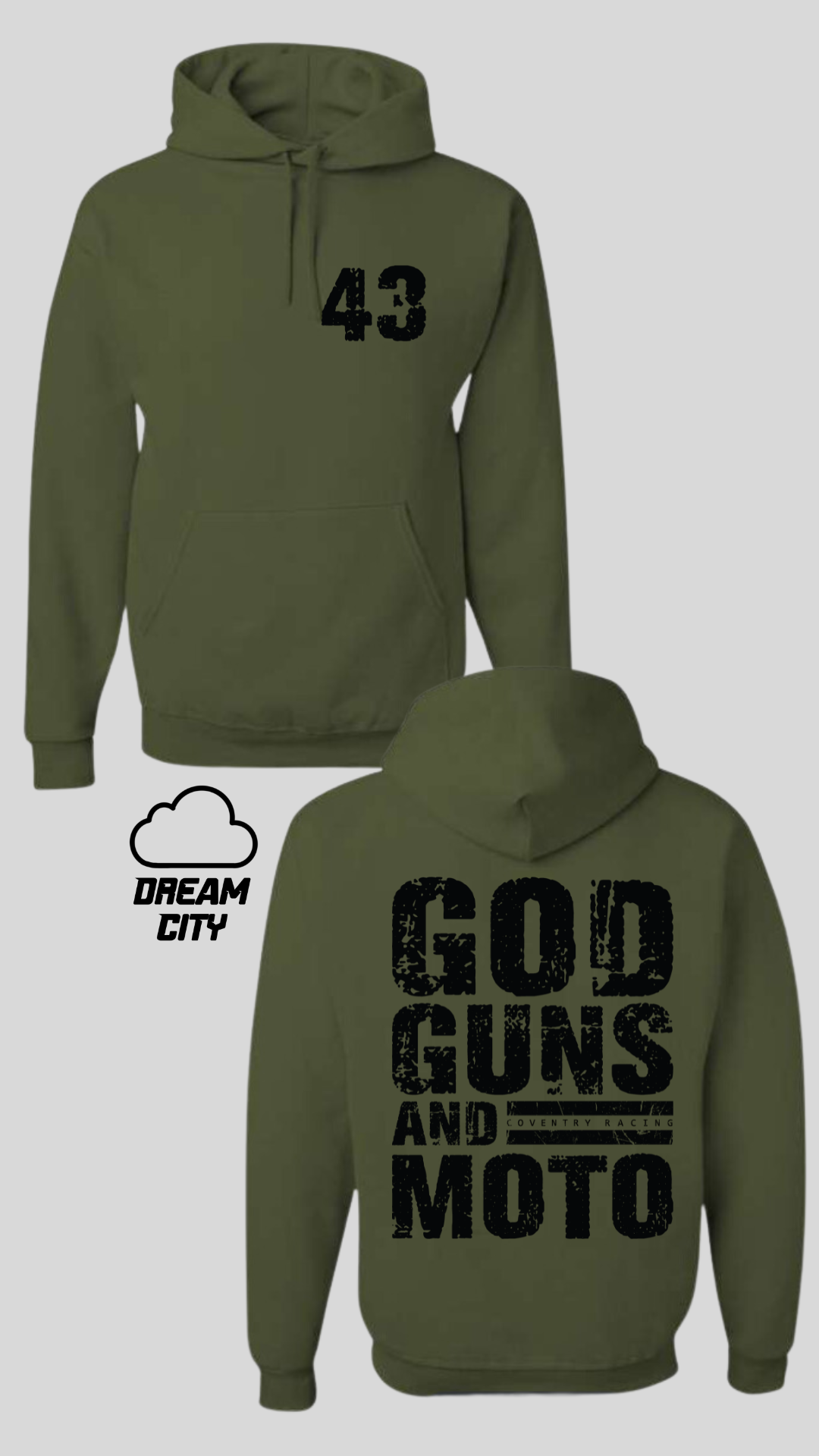 CR God, Guns, and Moto Hoodie