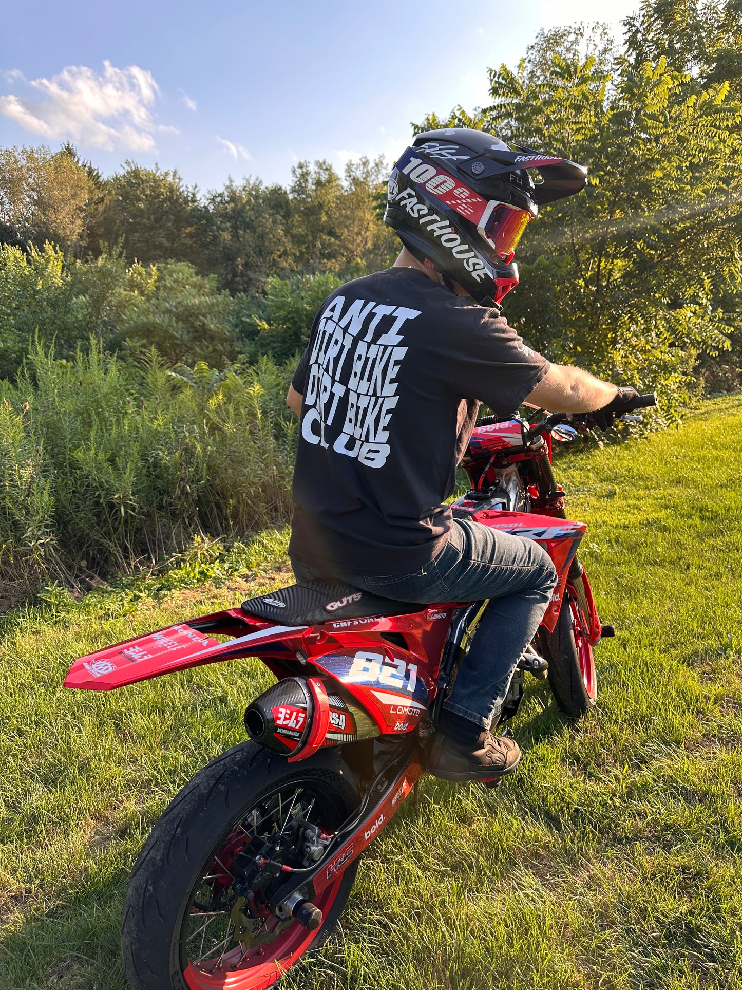 LoMoto Anti Dirt Bike Dirt Bike Club Tee