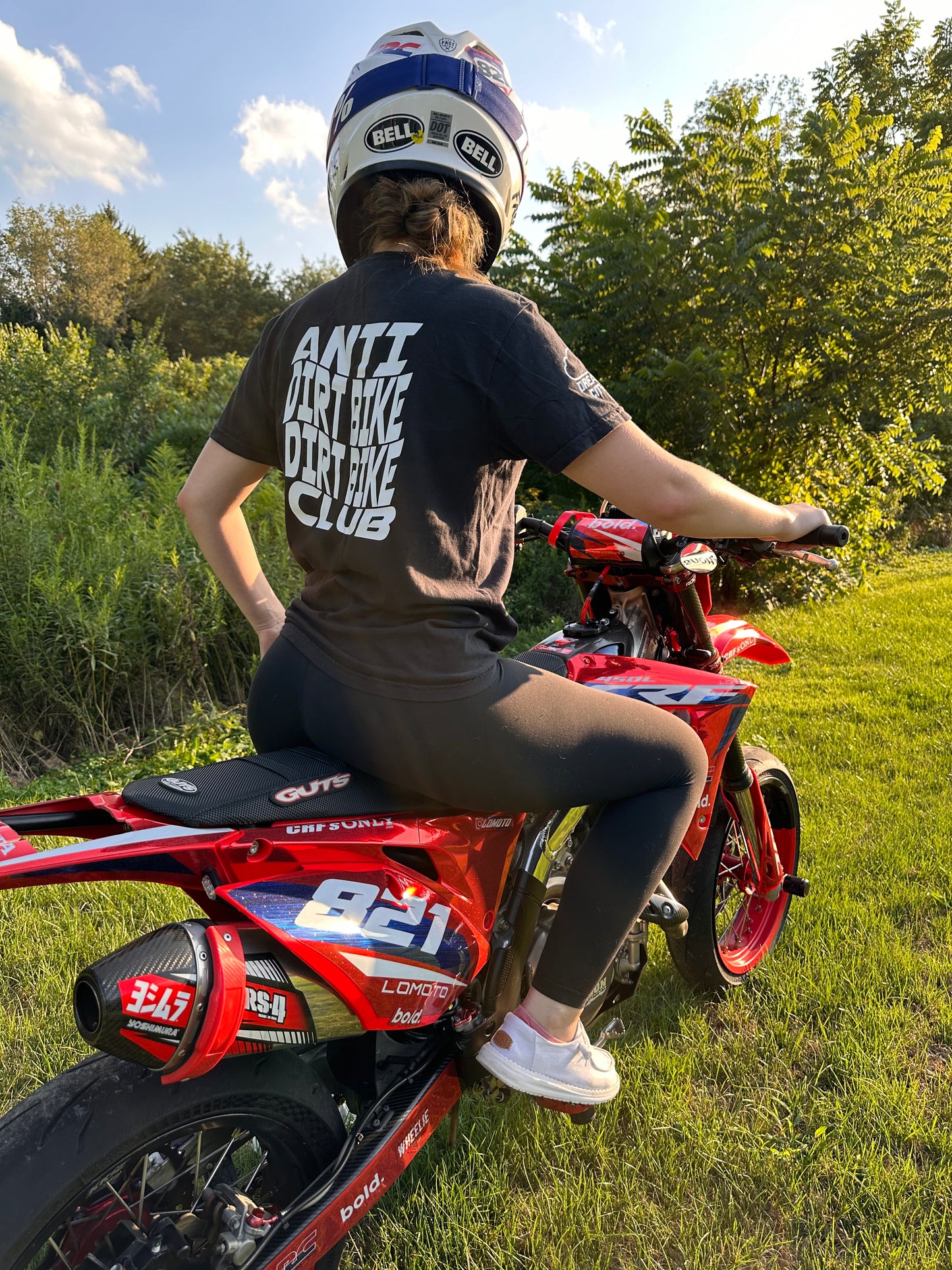 LoMoto Anti Dirt Bike Dirt Bike Club Tee