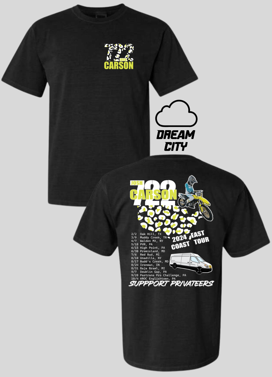 JC 722 East Coast Tour Tee