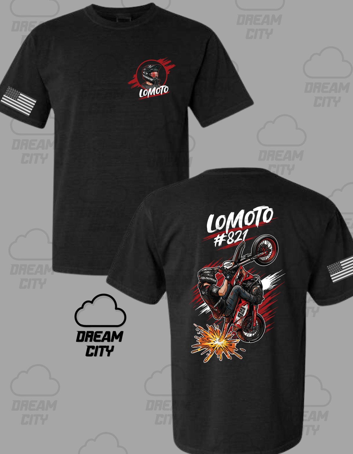 LoMoto Wheelie Tee