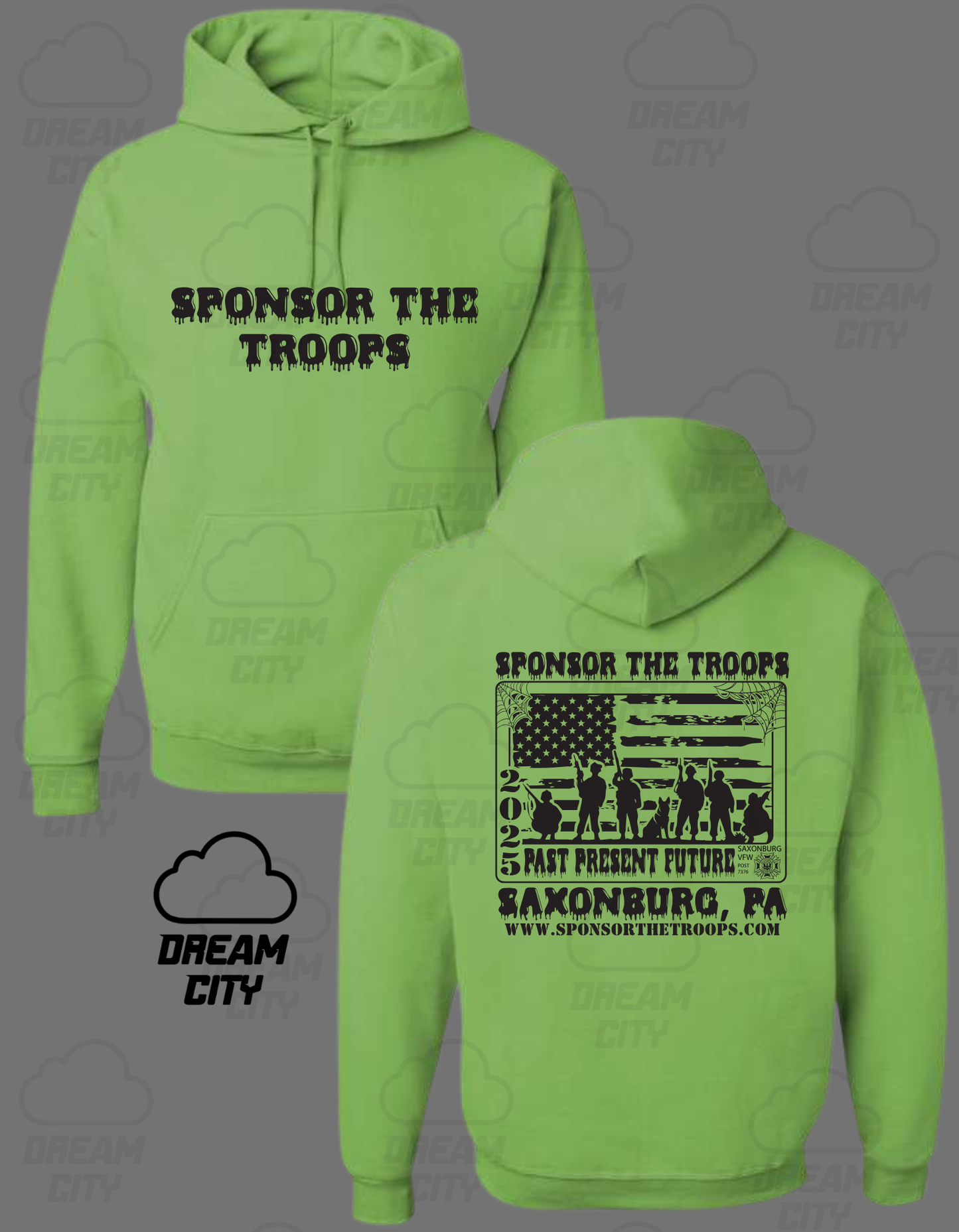 LIMITED EDITION Sponsor The Troops Spooky Hoodie