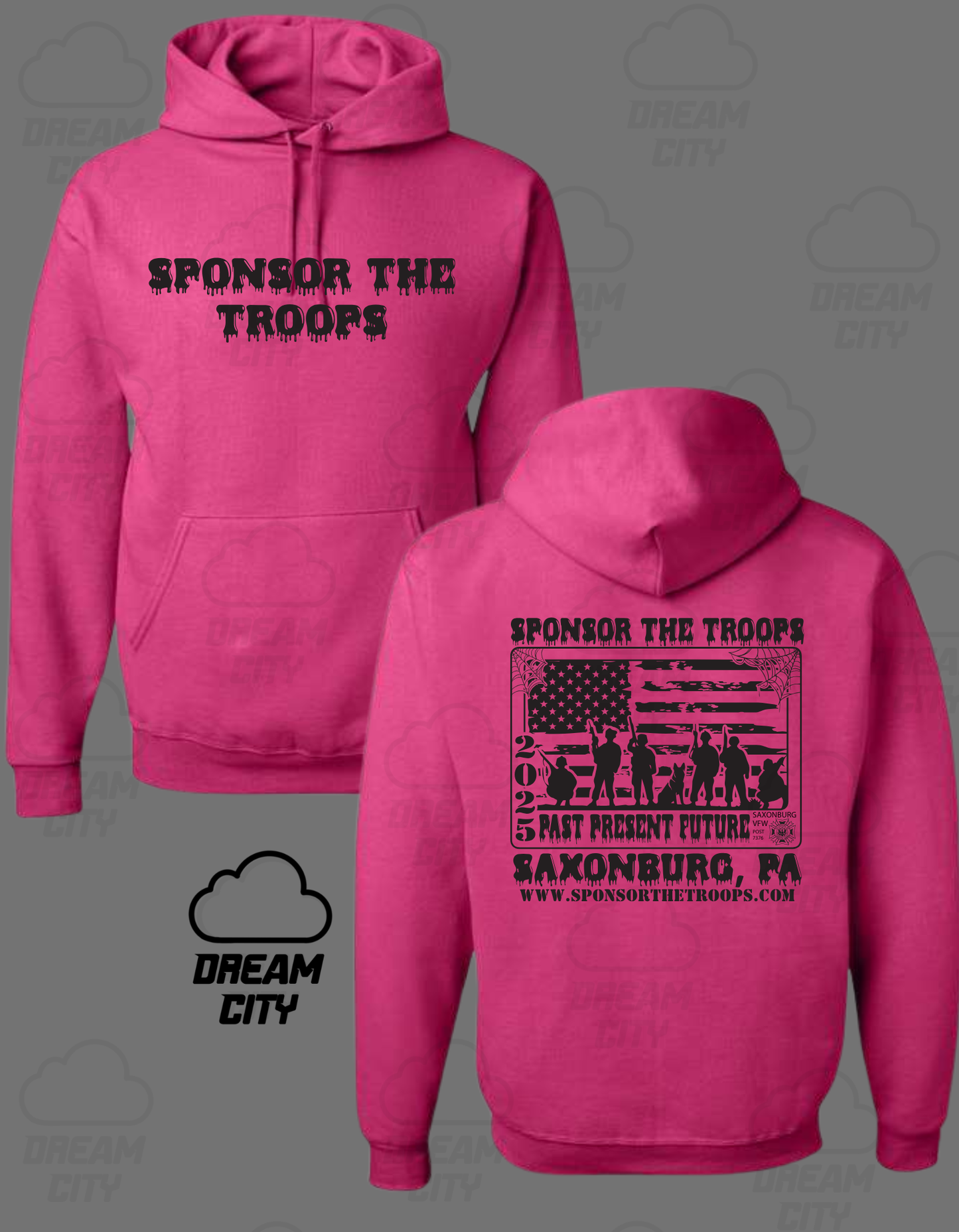 LIMITED EDITION Sponsor The Troops Spooky Hoodie