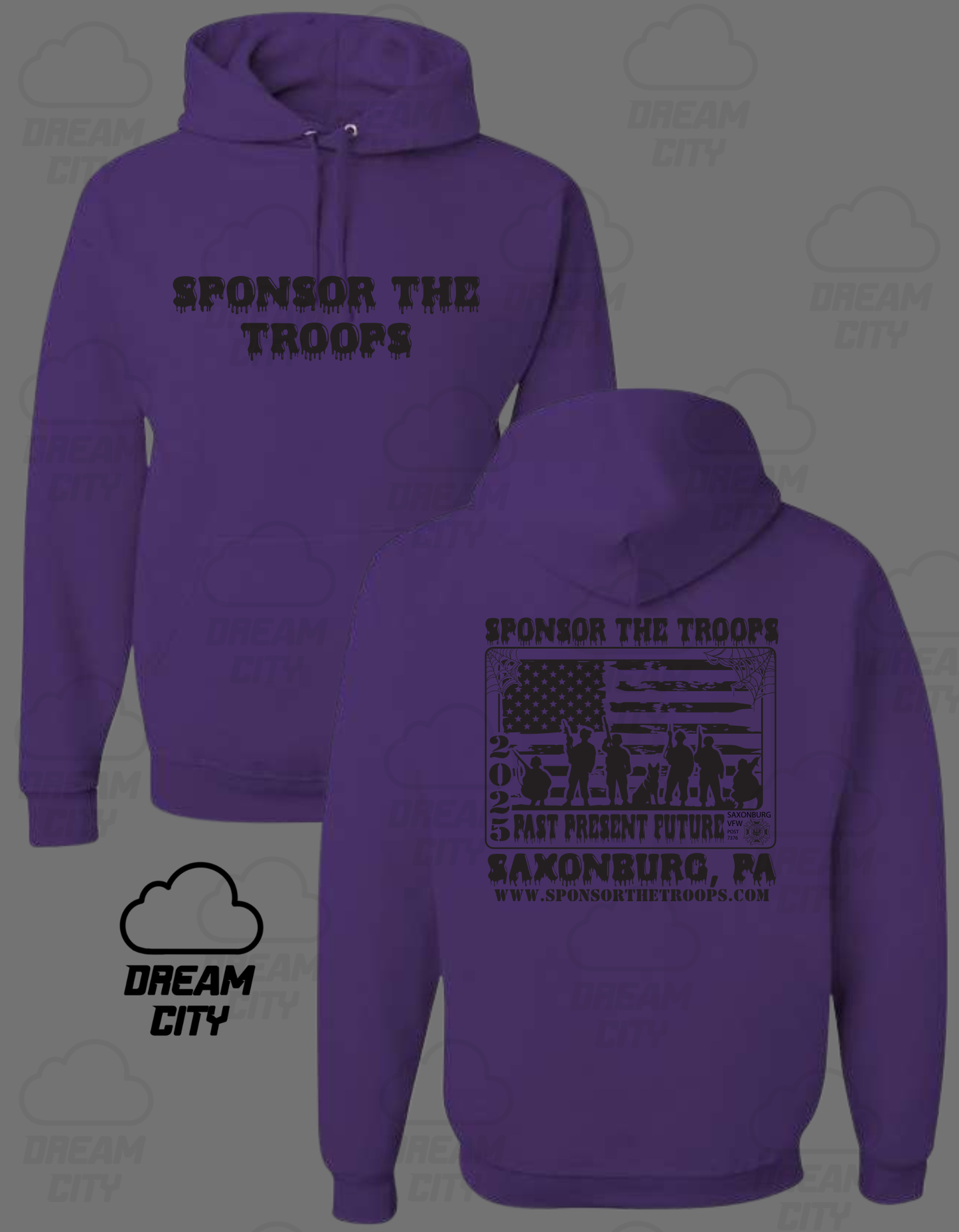 LIMITED EDITION Sponsor The Troops Spooky Hoodie