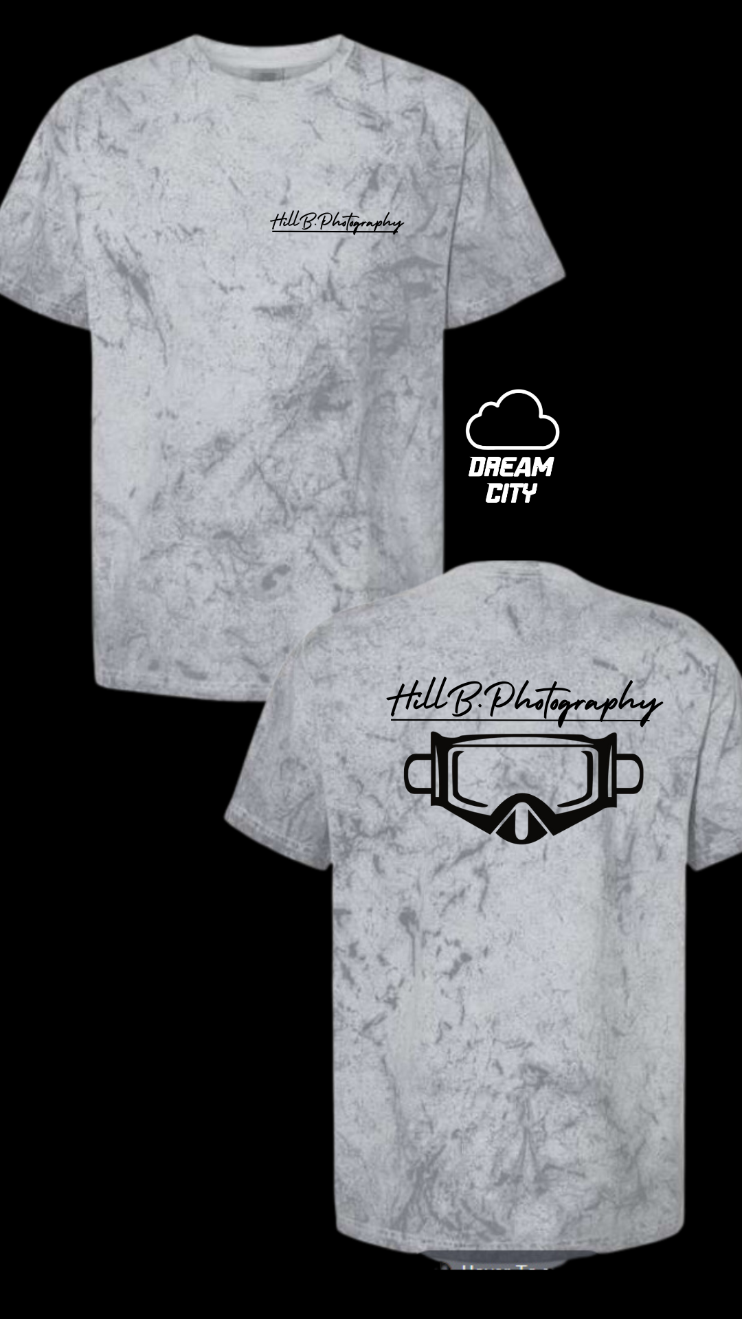 HillB Acid Wash Moto Tee