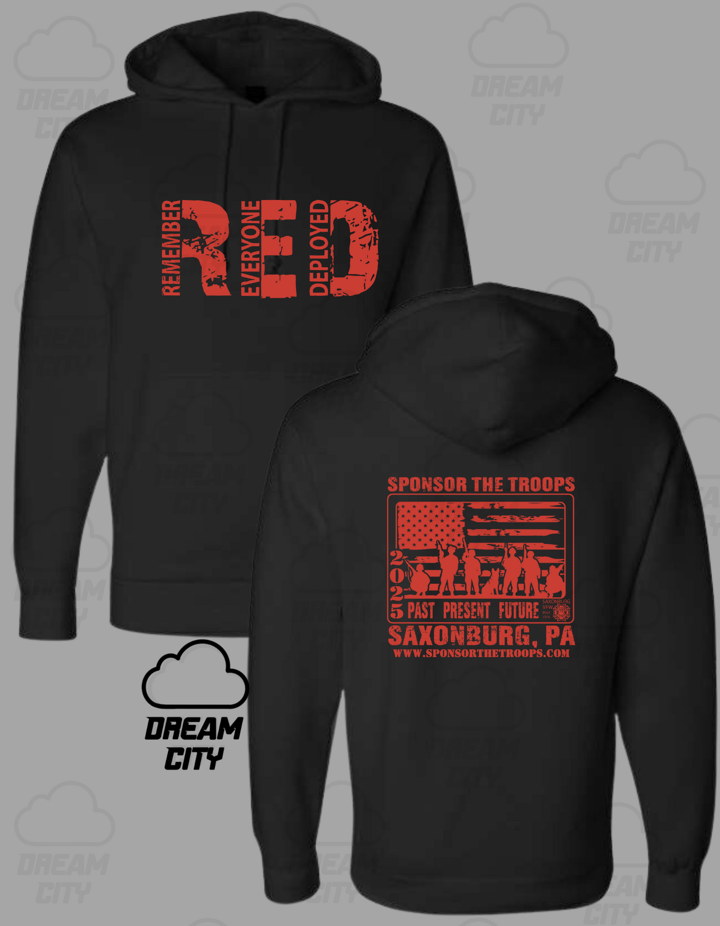 Sponsor The Troops R.E.D. Hoodie