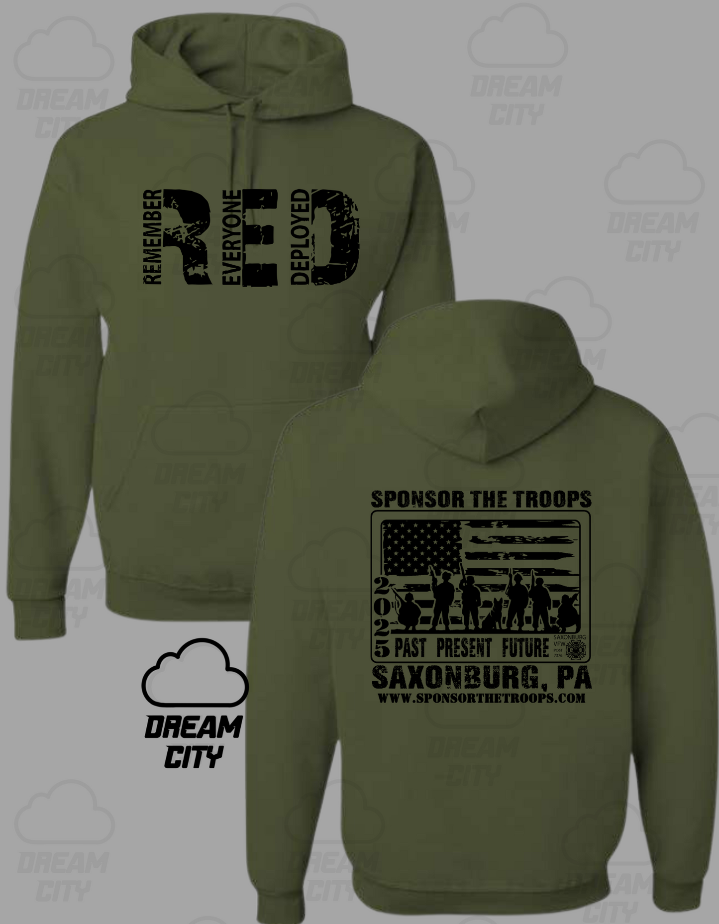 Sponsor The Troops R.E.D. Hoodie