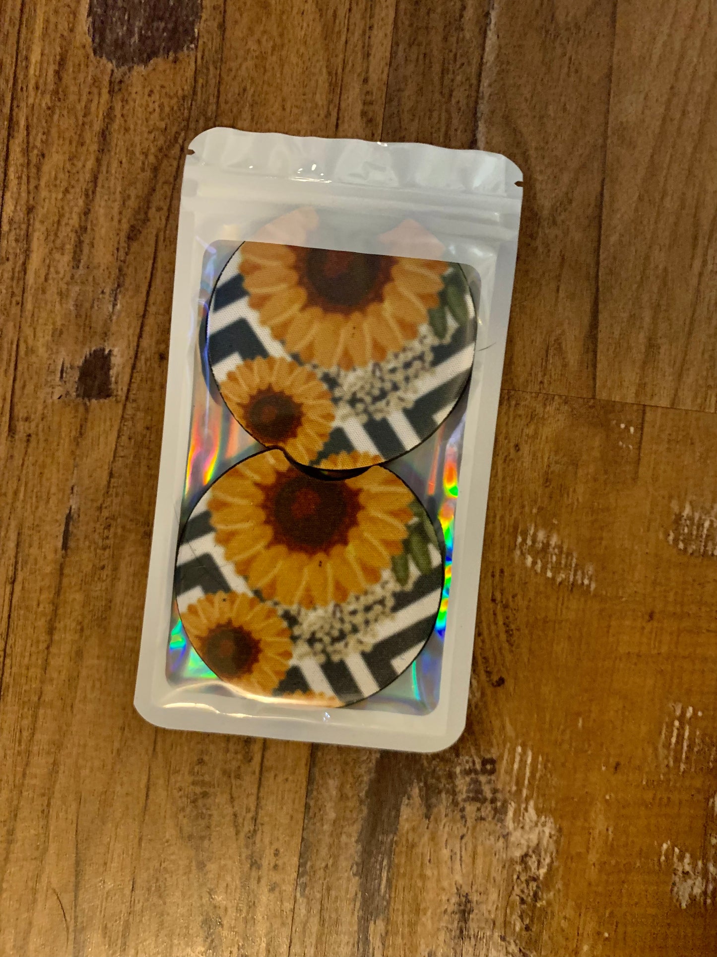 Sunflower Car Coasters