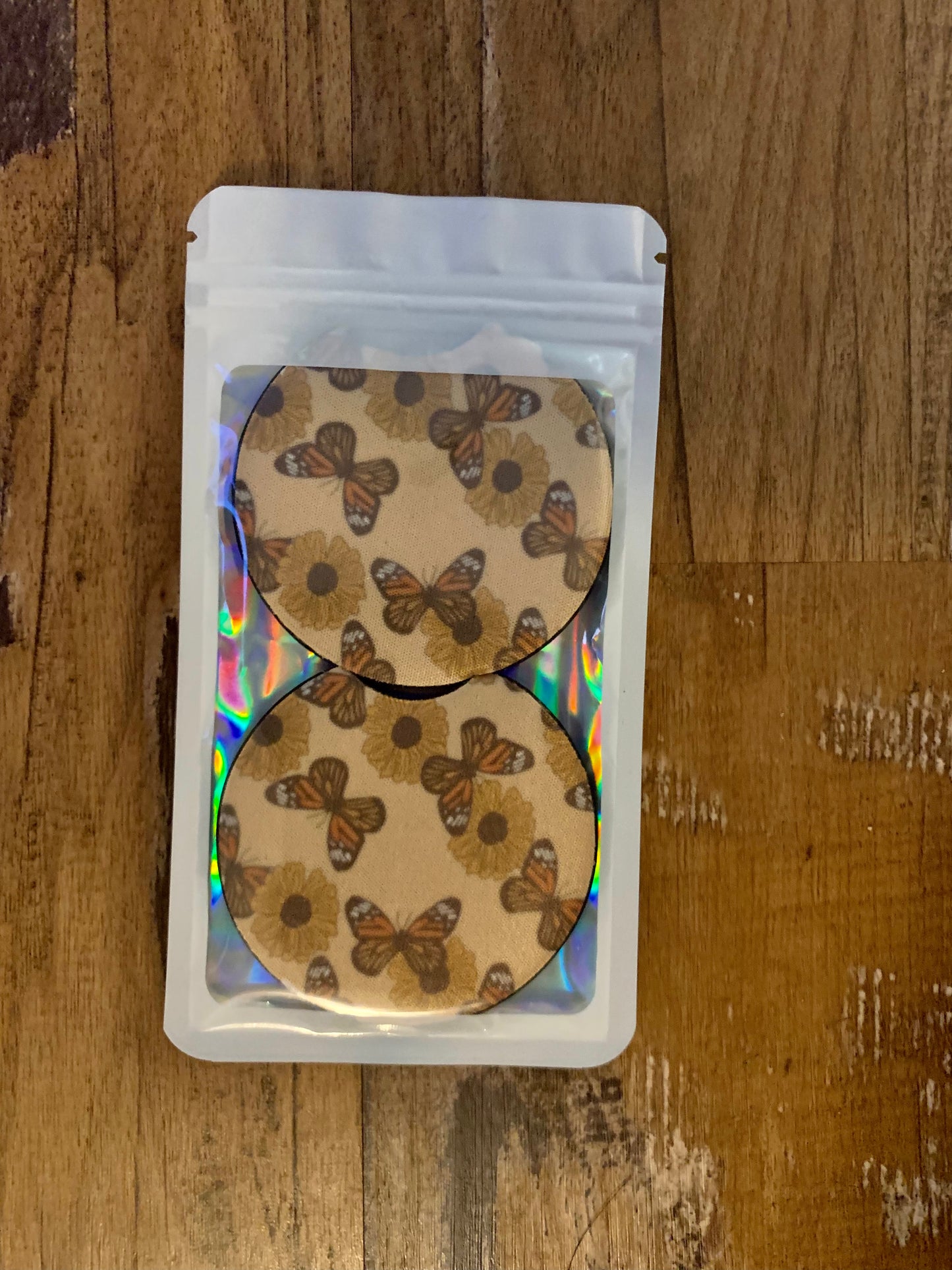 Butterfly Sunflower Car Coasters
