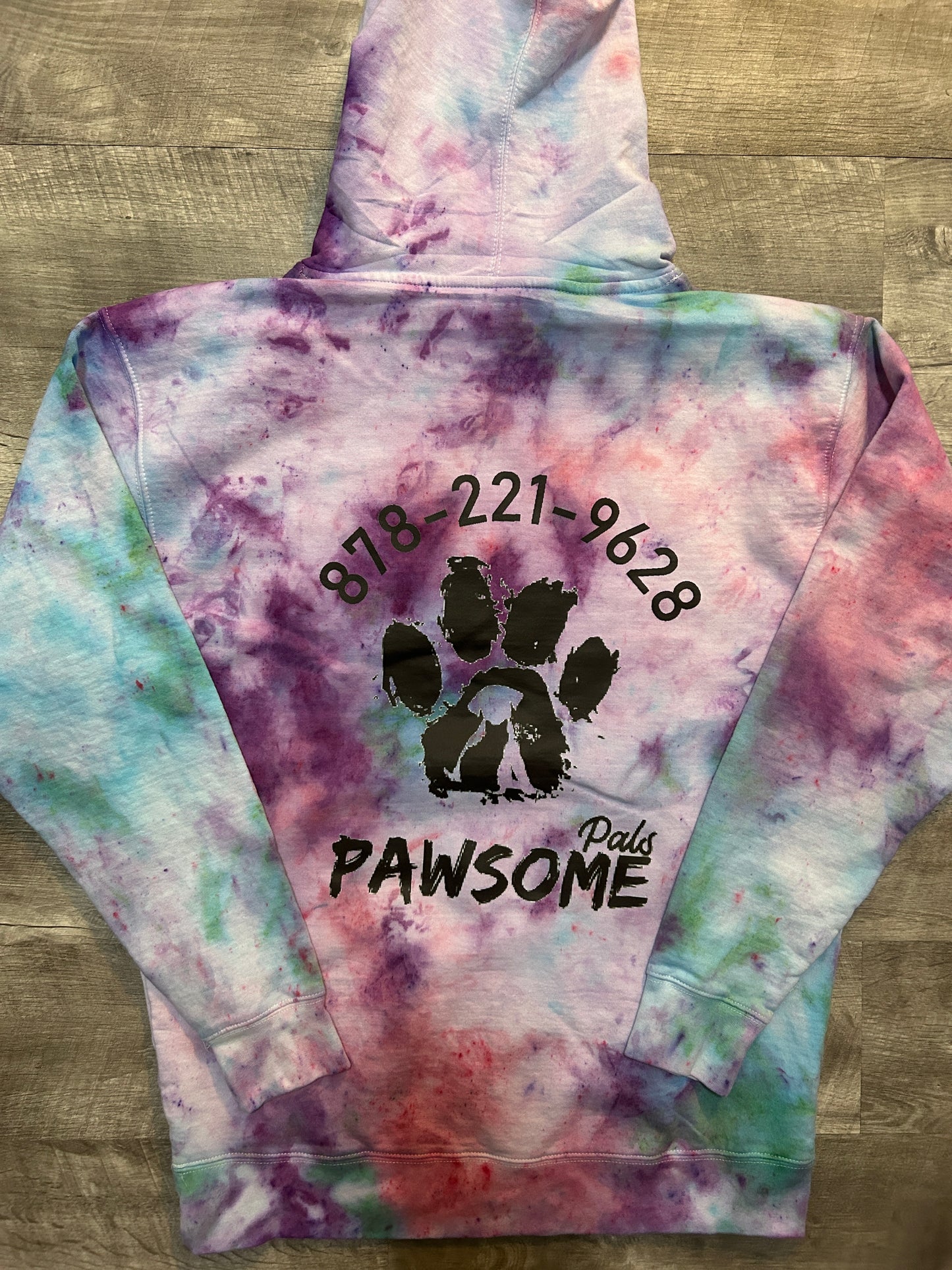 Pawsome Pals Tie Dye Hoodie