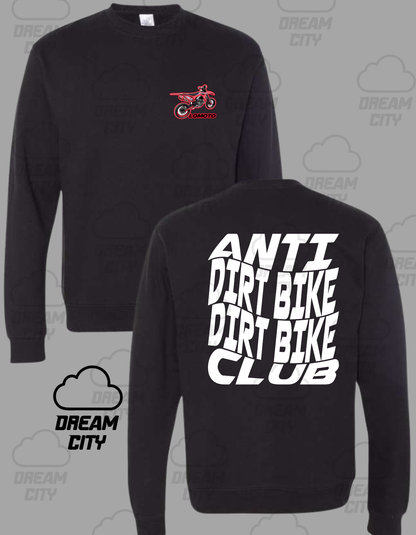 LoMoto Anti Dirt Bike Dirt Bike Club Crewneck