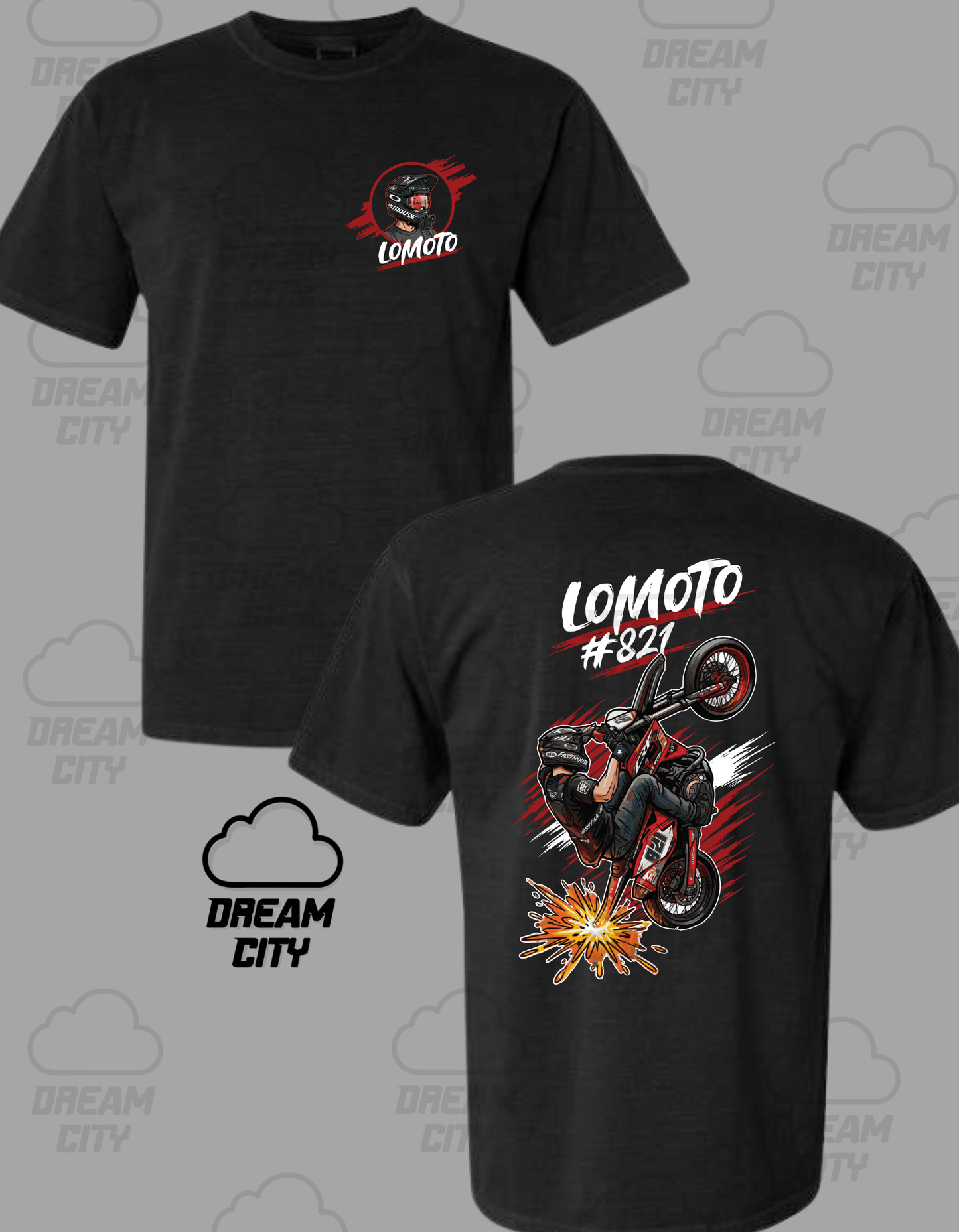 LoMoto Wheelie Tee