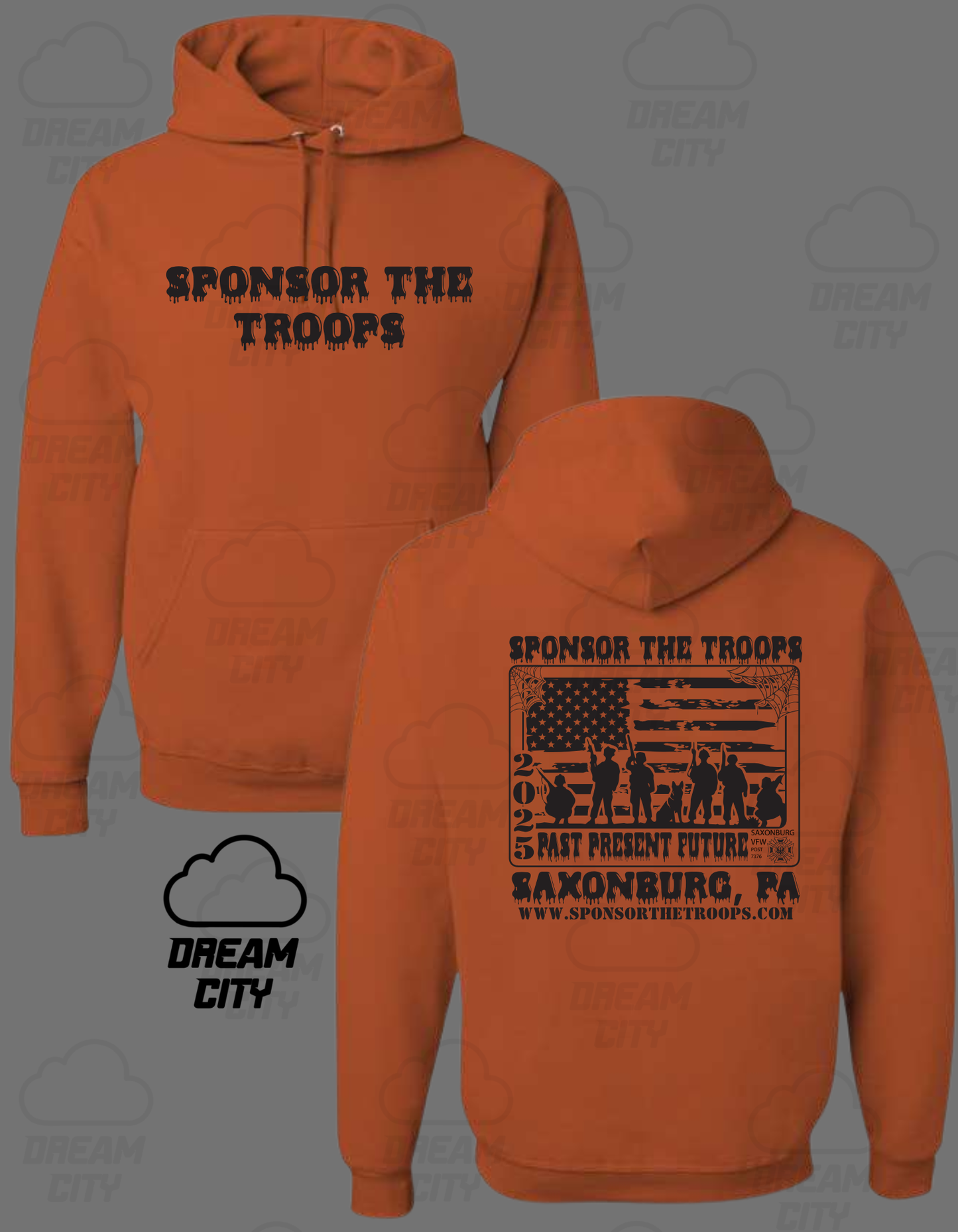 LIMITED EDITION Sponsor The Troops Spooky Hoodie