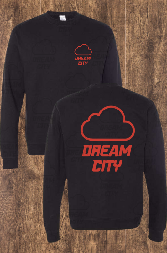 Dream City Black Crewneck