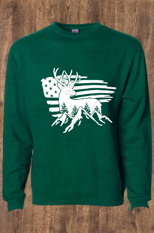 Deer Flag Crewneck