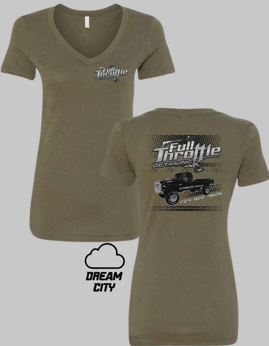 Full Throttle Classic Truck V-Neck Tee