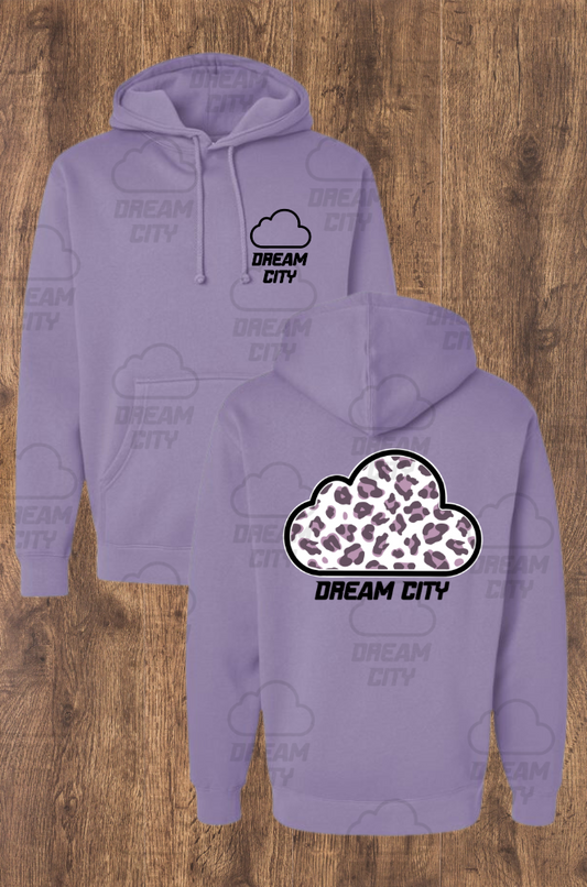 Purple Cheetah Cloud Hoodie