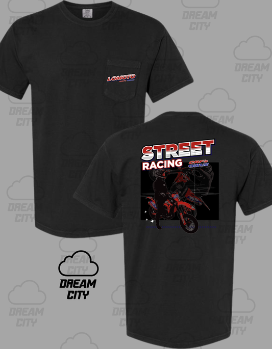 LoMoto Steet Racing Pocket Tee